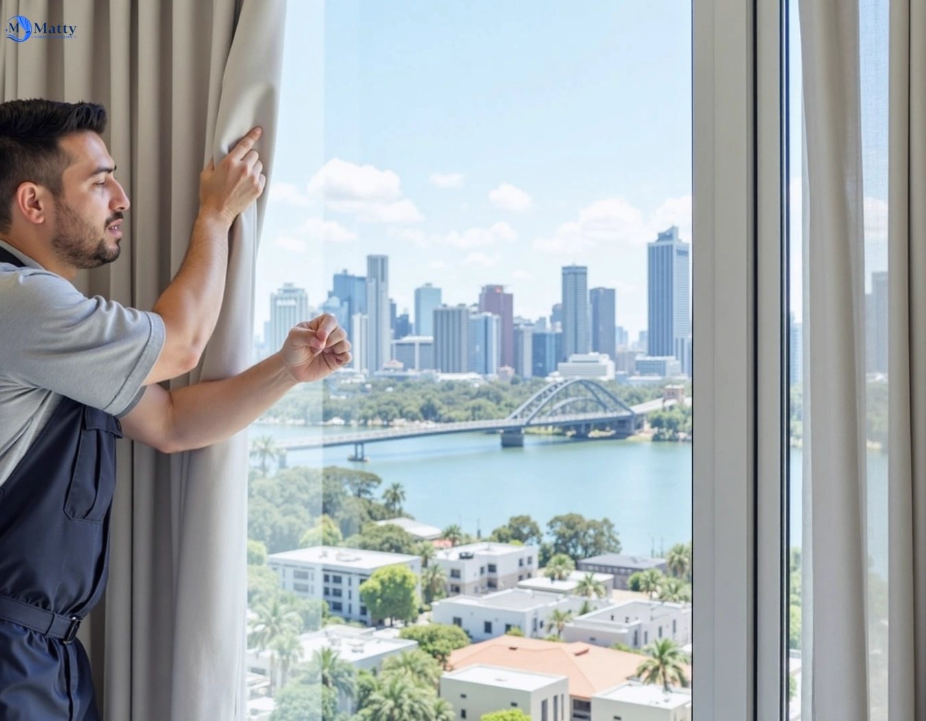 Professional curtain steam cleaning service paddington QLD by Fresho Curtain Cleaning