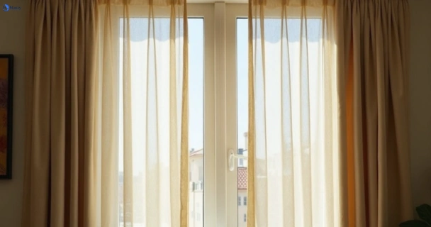 Dusty and dull curtains in paddington before steam cleaning
